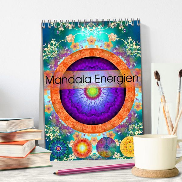 Produktbild: Mandala Energien (Tischkalender 2026 DIN A5 hoch), CALVENDO Monatskalender