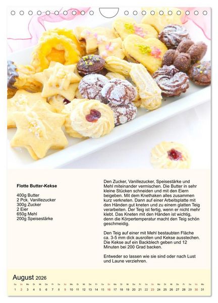 Produktbild: Pl&auml;tzchen. Kekse f&uuml;r das ganze Jahr! (Wandkalender 2026 DIN A4 hoch), CALVENDO Monatskalender