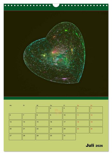 Produktbild: Ganz viel Herz (Wandkalender 2026 DIN A3 hoch), CALVENDO Monatskalender