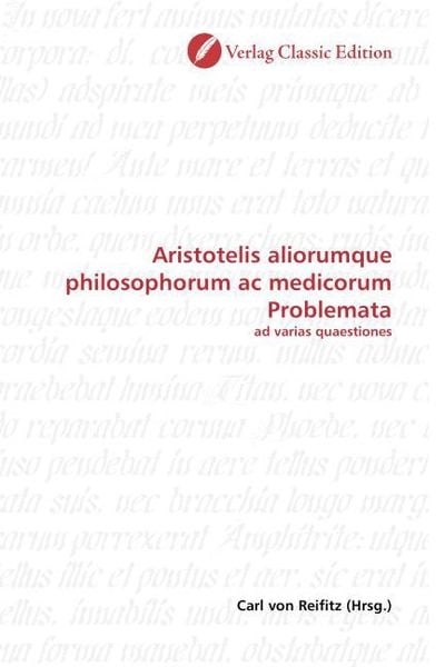 Produktbild: Aristotelis aliorumque philosophorum ac medicorum Problemata