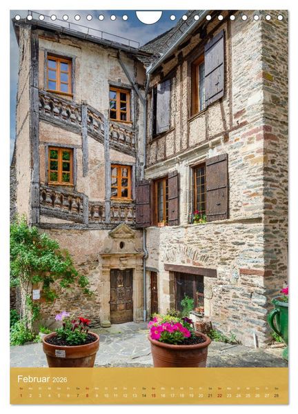 Produktbild: Conques - Via Podiensis (Wandkalender 2026 DIN A4 hoch), CALVENDO Monatskalender