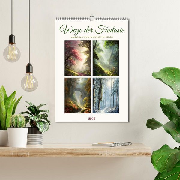 Produktbild: Wege der Fantasie (Wandkalender 2026 DIN A3 hoch), CALVENDO Monatskalender
