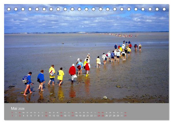 Produktbild: Blick auf die Nord-und Ostsee (Tischkalender 2026 DIN A5 quer), CALVENDO Monatskalender