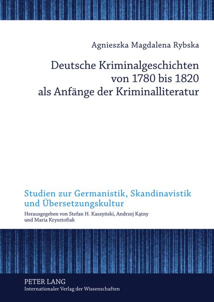 Produktbild: Deutsche Kriminalgeschichten von 1780 bis 1820 als Anfaenge der Kriminalliteratur