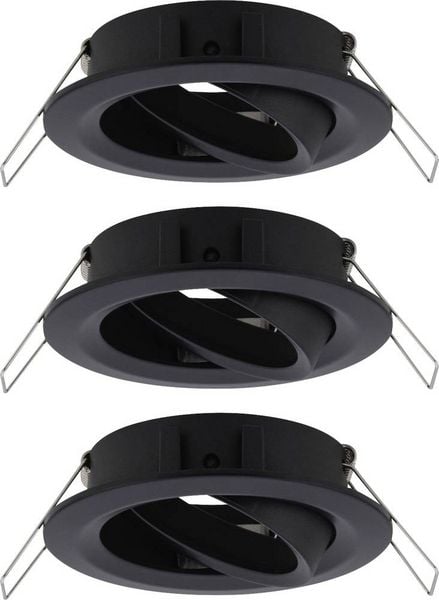 Produktbild: Paulmann 92487 EBL Choose Einbauring 3er Set 10W Schwarz (matt)