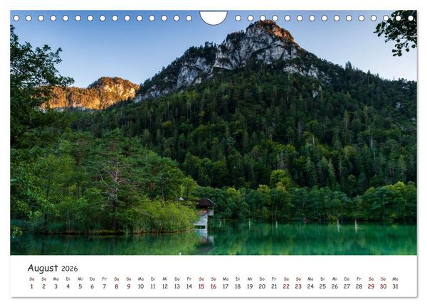 Produktbild: Einzigartige Seen in Bayern (Wandkalender 2026 DIN A4 quer), CALVENDO Monatskalender