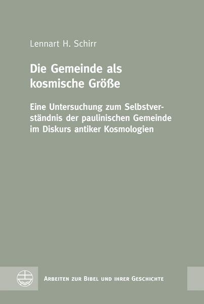 Produktbild: Die Gemeinde als kosmische Gr&ouml;&szlig;e
