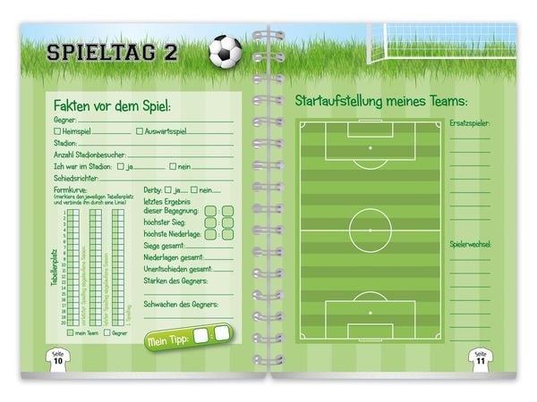 Produktbild: Fu&szlig;balltagebuch