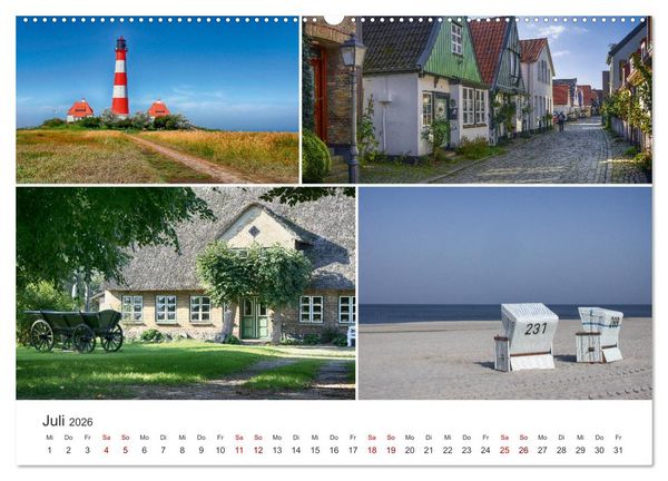 Produktbild: Schleswig-Holsteinische Impressionen (hochwertiger Premium Wandkalender 2026 DIN A2 quer), Kunstdruck in Hochglanz