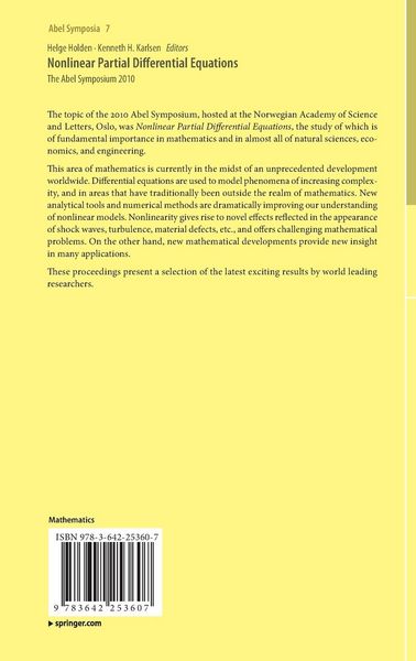 Produktbild: Nonlinear Partial Differential Equations