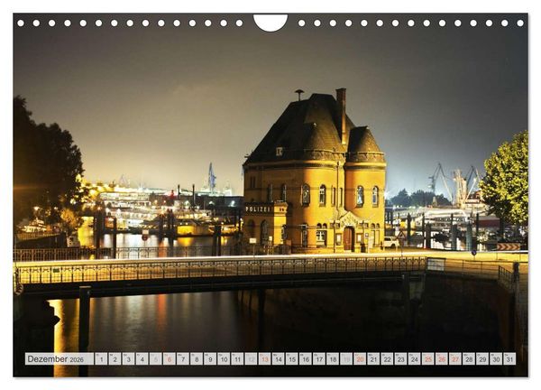 Produktbild: Hansestadt Hamburg (Wandkalender 2026 DIN A4 quer), CALVENDO Monatskalender