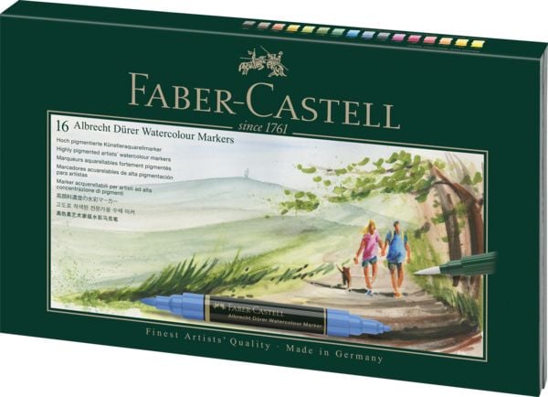Produktbild: Faber-Castell Aquarellmarker Albrecht D&uuml;rer, 16er Set