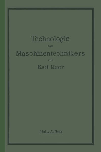 Produktbild: Die Technologie des Maschinentechnikers