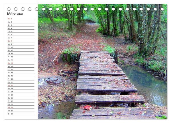 Produktbild: Franziskusweg - Camino di Assisi (Tischkalender 2026 DIN A5 quer), CALVENDO Monatskalender