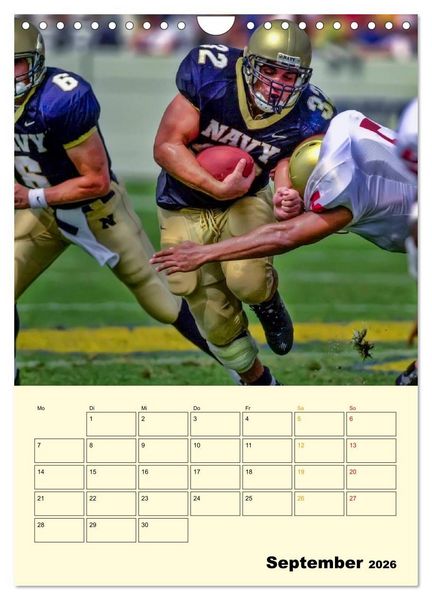 Produktbild: American Football, Team-Arbeit (Wandkalender 2026 DIN A4 hoch), CALVENDO Monatskalender