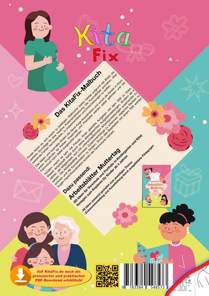 Produktbild: KitaFix Malbuch Muttertag