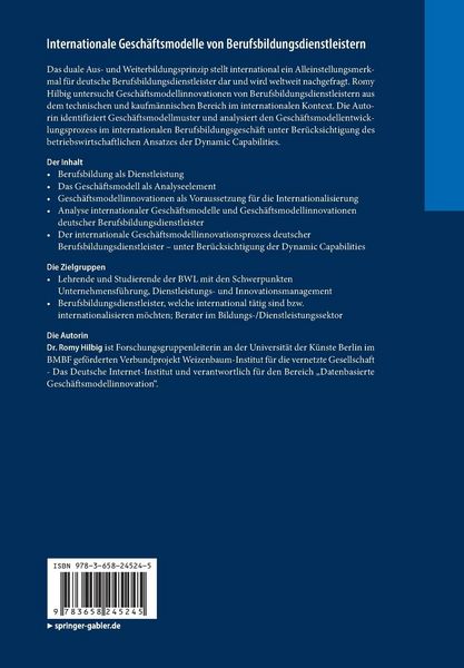 Produktbild: Internationale Gesch&auml;ftsmodelle von Berufsbildungsdienstleistern