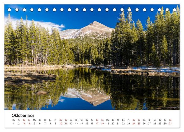 Produktbild: Naturparadiese zwischen Los Angeles und Las Vegas (Tischkalender 2026 DIN A5 quer), CALVENDO Monatskalender