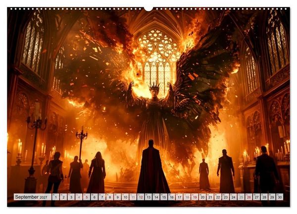 Produktbild: Camelot &ndash; Aufstieg und Fall einer Legende (hochwertiger Premium Wandkalender 2027 DIN A2 quer), Kunstdruck in Hochglanz
