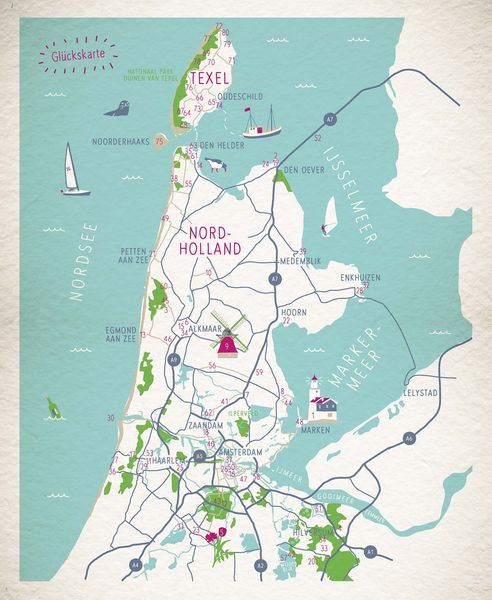 Produktbild: Glücksorte in Nordholland. Mit Texel