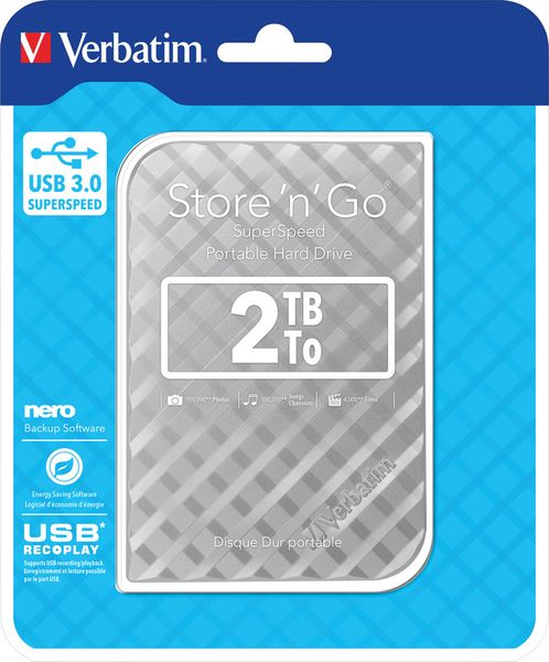 Produktbild: Verb.ext.HDD 2.5",2TB,USB 3.0