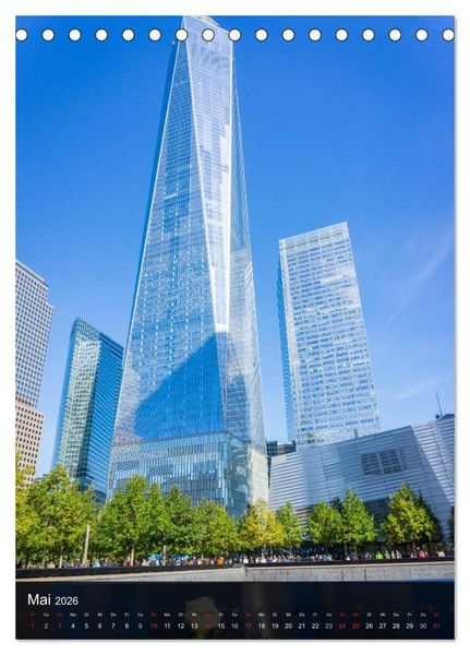 Produktbild: New York Wolkenkratzer (Tischkalender 2026 DIN A5 hoch), CALVENDO Monatskalender