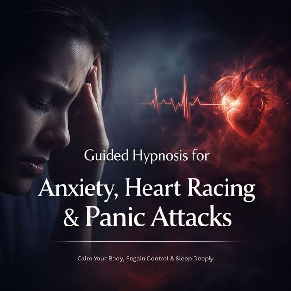 Produktbild: Guided Hypnosis for Anxiety, Heart Racing & Panic Attacks