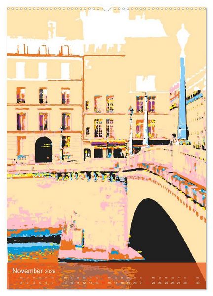 Produktbild: Paris pop-art (hochwertiger Premium Wandkalender 2026 DIN A2 hoch), Kunstdruck in Hochglanz