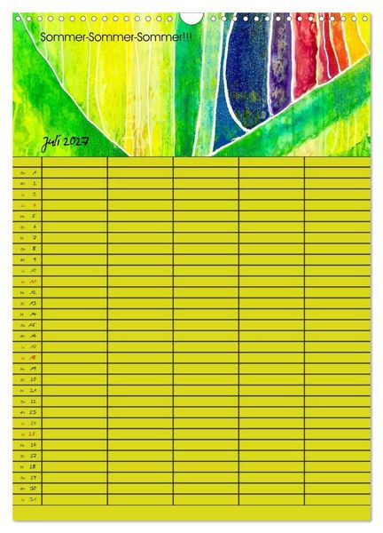 Produktbild: Gl&uuml;ckstage (Wandkalender 2027 DIN A3 hoch), CALVENDO Monatskalender