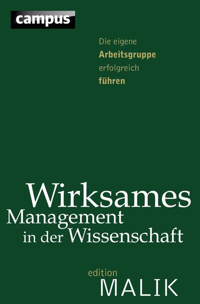 Produktbild: Wirksames Management in der Wissenschaft