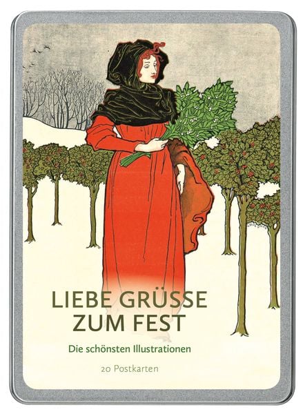 Produktbild: Liebe Gr&uuml;&szlig;e zum Fest Postkarten VE 20
