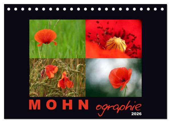 Produktbild: MOHNographie (Tischkalender 2026 DIN A5 quer), CALVENDO Monatskalender