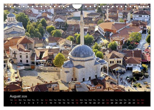 Produktbild: Monuments of Kosovo 2026 (Wall Calendar 2026 DIN A4 landscape), CALVENDO 12 Month Wall Calendar