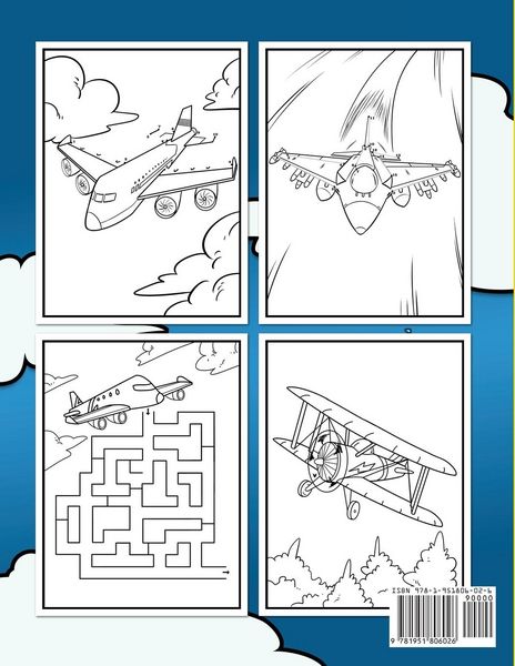 Produktbild: Airplane Activity Book For Kids