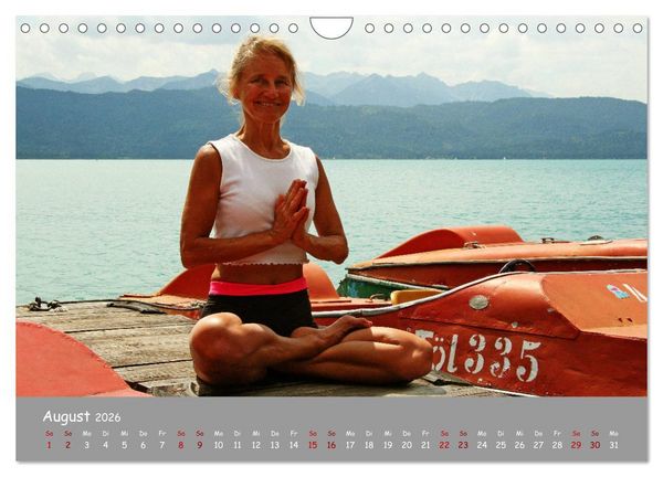 Produktbild: Yoga &ndash; Harmonie am Walchensee (Wandkalender 2026 DIN A4 quer), CALVENDO Monatskalender