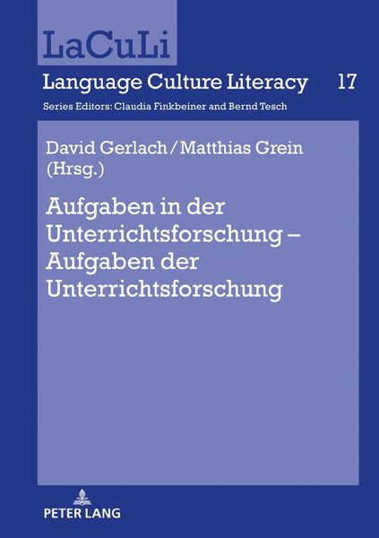 Produktbild: Aufgaben in der Unterrichtsforschung &ndash; Aufgaben der Unterrichtsforschung