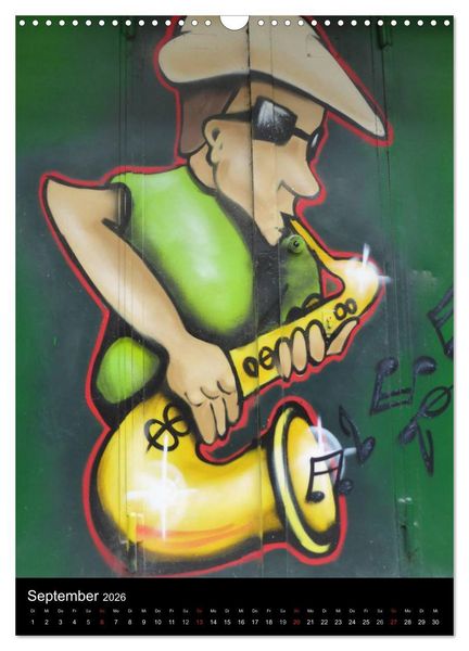 Produktbild: KA- GRAFFITI (Wandkalender 2026 DIN A3 hoch), CALVENDO Monatskalender
