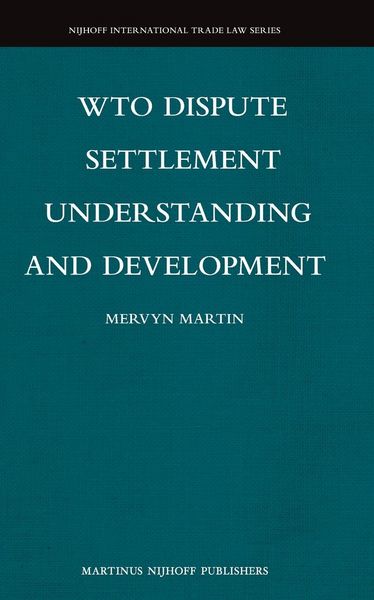 Produktbild: WTO Dispute Settlement Understanding and Development