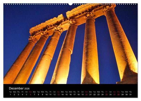 Produktbild: Monuments of Lebanon 2026 (High Quality Premium Wall Calendar 2026 DIN A2 landscape),CALVENDO 12 Month Wall Calendar