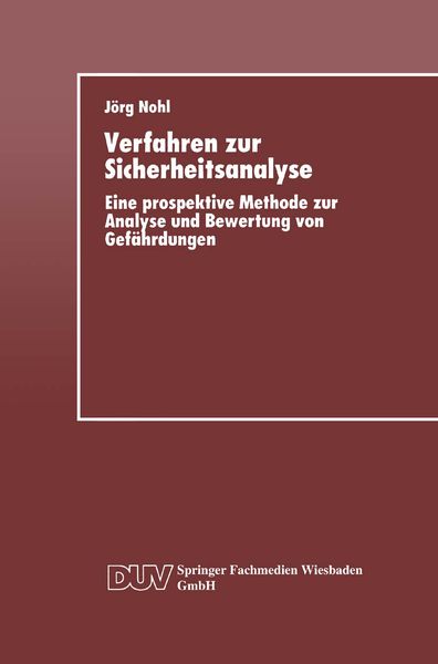 Produktbild: Verfahren zur Sicherheitsanalyse