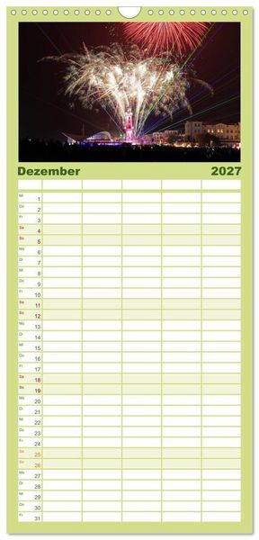 Produktbild: Familienplaner 2027 - Seebad Warnem&uuml;nde mit 5 Spalten (Wandkalender, 21 x 45 cm) CALVENDO
