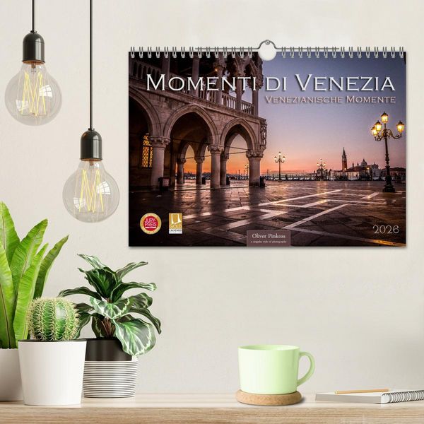 Produktbild: Momenti di Venezia - Venezianische Momente (Wandkalender 2026 DIN A4 quer), CALVENDO Monatskalender