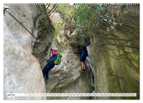 Produktbild: Klettersteige in Norditalien (hochwertiger Premium Wandkalender 2026 DIN A2 quer), Kunstdruck in Hochglanz