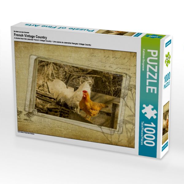 CALVENDO Puzzle Ein Motiv aus dem Kalender French Vintage Country | 1000 Teile Lege-Größe 64x48cm Foto-Puzzle für glückliche Stunden
