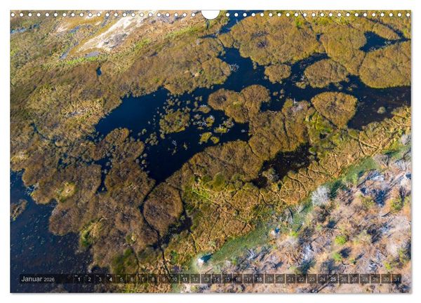 Produktbild: Okavango - Das Delta von oben (Wandkalender 2026 DIN A3 quer), CALVENDO Monatskalender