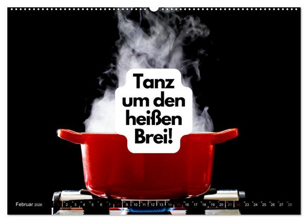 Produktbild: Komm Kaffeesatz lesen! (Wandkalender 2026 DIN A2 quer), CALVENDO Monatskalender