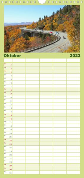 Produktbild: Familienplaner S&uuml;dosten der USA (Wandkalender 2022 , 21 cm x 45 cm, hoch)