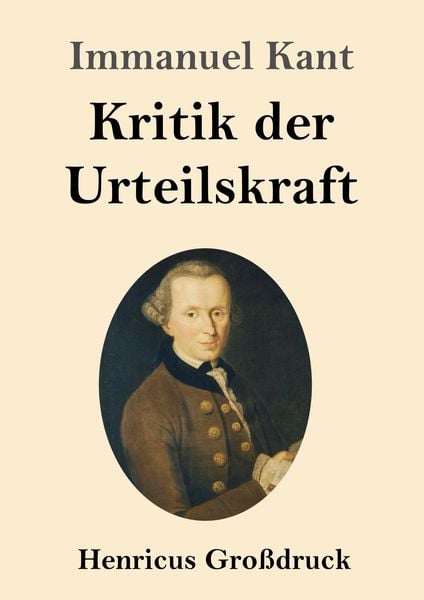 Produktbild: Kritik der Urteilskraft (Gro&szlig;druck)