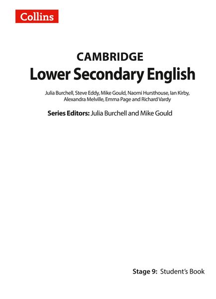 Produktbild: Lower Secondary English Student's Book: Stage 9
