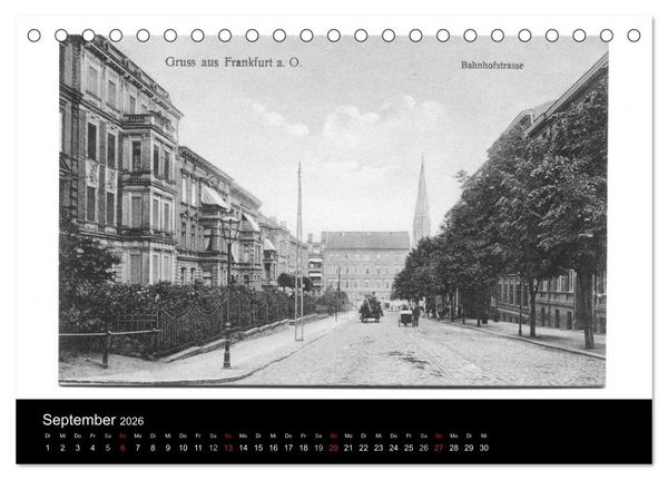 Produktbild: FFO-Geschichten. Historische Ansichtskarten aus Frankfurt (Oder) (Tischkalender 2026 DIN A5 quer), CALVENDO Monatskalender